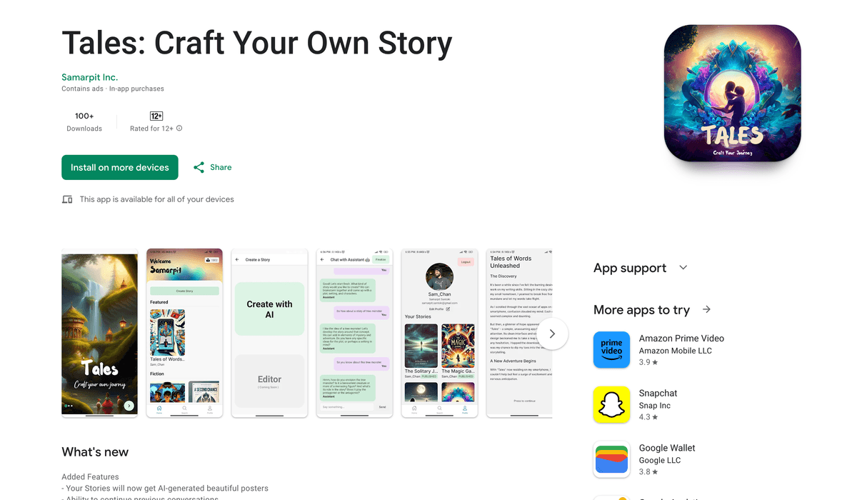 Tales: Craft Your Own Story